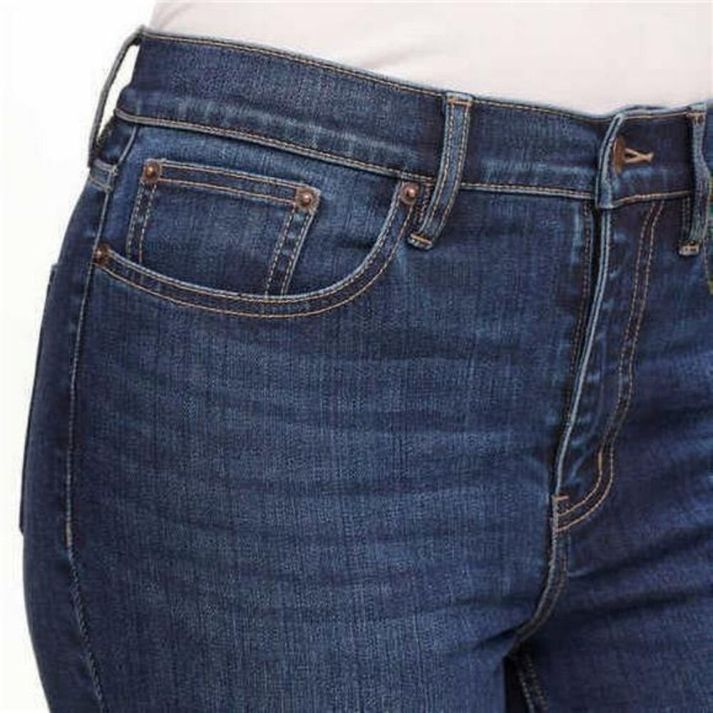 Calvin Klein Ladies’ High-Rise Ankle Stretch Skinny Jean (Ocean-Blue 2) - Picture 3 of 5